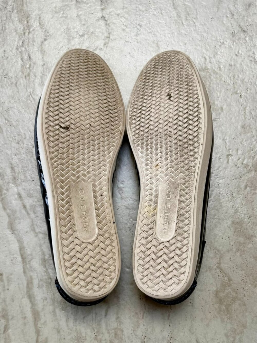 Cole Haan Navy Penny Loafers - Picture 5 of 5